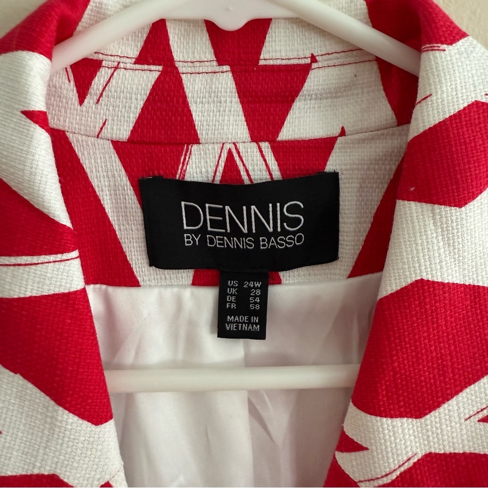 Dennis Basso Wide Printed Topper Jacket - Picture 3 of 11